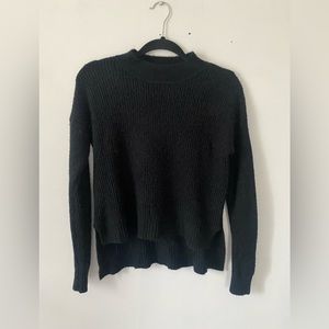 Black Ribbed Sweater